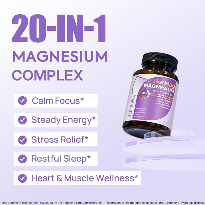 HerAure Hermag Magnesium 20-in-1 Complex Magnesim Complex For Women
