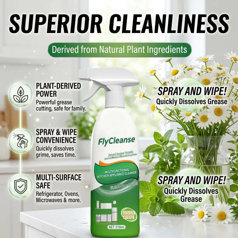 FlyCleanse Natural Enzyme Formula Kitchen Cleaning Spray